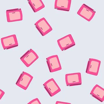 Seamless pattern sort packing cube cartoon vector Illustrazione stock