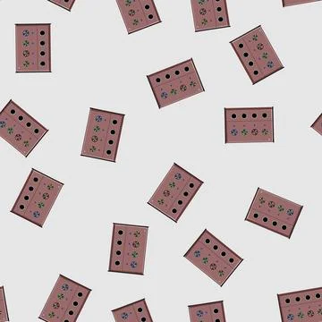 Seamless pattern sound audio mixer cartoon vector イラスト素材