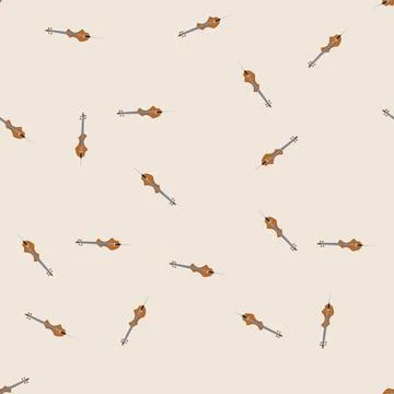 Seamless pattern sound cello cartoon vector Illustrazione stock