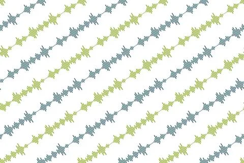 Seamless pattern of Sound waves Stock Illustration