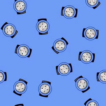 Seamless pattern south compass cartoon vector 스톡 일러스트