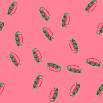 Seamless pattern souvenir event bracelet cartoon vector Illustrazione stock