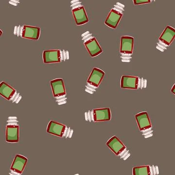 Seamless pattern spa scented candle cartoon vector Stock Illustration