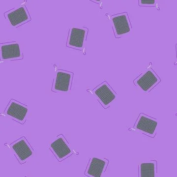 Seamless pattern space compression bag cartoon vector Stock Illustration