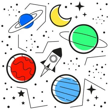 Seamless pattern Space Galaxy Constellation Print Could Be Used Zodiac Star Y Stock Illustration