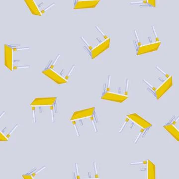 Seamless pattern space kid table cartoon vector Stock Illustration