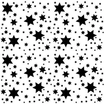 Seamless Pattern Space. Starry Sky. Vector Illustration Illustrazione stock