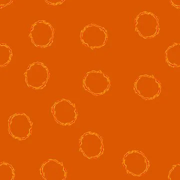 Seamless pattern spark circle fire cartoon vector Illustrazione stock