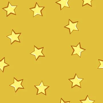 Seamless pattern sparkle star cartoon vector Stockillustratie