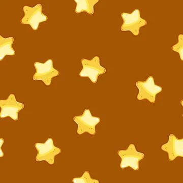 Seamless pattern sparkle star cartoon vector Stock Illustration