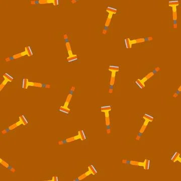 Seamless pattern spatula paint scraper cartoon vector イラスト素材
