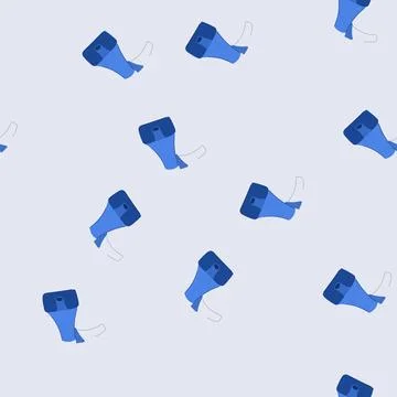 Seamless pattern speak megaphone cartoon vector Stock Illustration