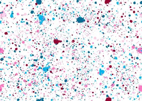 Seamless pattern with speckles different color. Spots of paint, small drops.  Stock Illustration