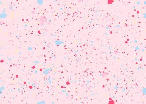 Seamless pattern with speckles different color. Spots of paint, small drops.  Stock Illustration