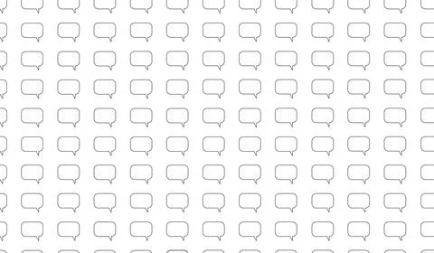 Seamless pattern of speech bubbles for modern communication, social media market 스톡 일러스트