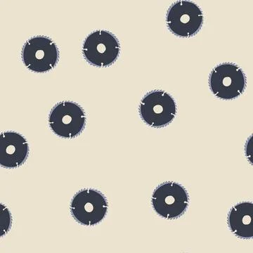 Seamless pattern speed circular saw blade cartoon vector Illustrazione stock
