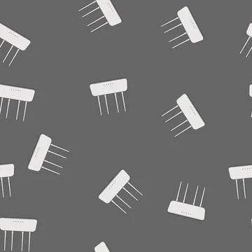 Seamless pattern speed router cartoon vector Stock Illustration