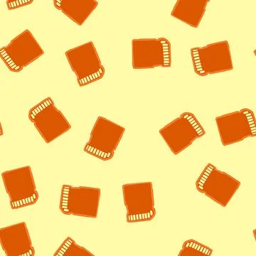 Seamless pattern speed sd card cartoon vector Stock Illustration