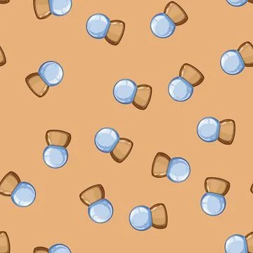 Seamless pattern sphere snow ball cartoon vector 库存插图