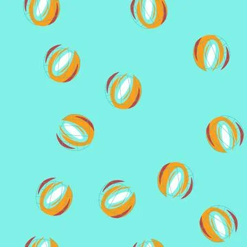 Seamless pattern sphere volleyball ball cartoon vector 스톡 일러스트