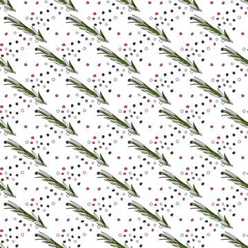 Seamless pattern Spices solid (EPS, vector) Stock Illustration