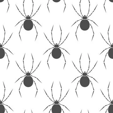 Seamless pattern with spider Stock Illustration