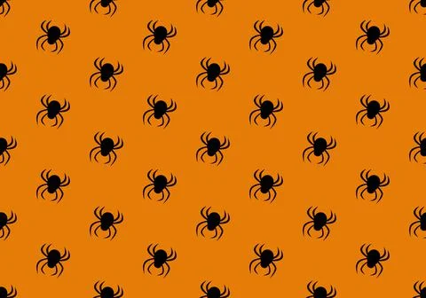 Seamless pattern with spiders Illustrazione stock