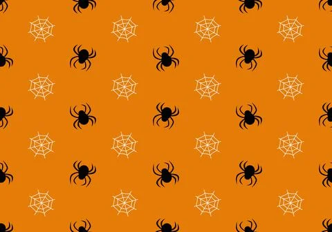 Seamless pattern with spiders Illustrazione stock