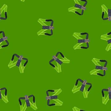 Seamless pattern spine back posture corrector cartoon vector Stock Illustration