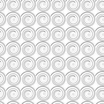 Seamless pattern with spiral curls Stock Illustration