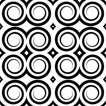 Seamless pattern with spiral shapes. Vector art. Illustrazione stock
