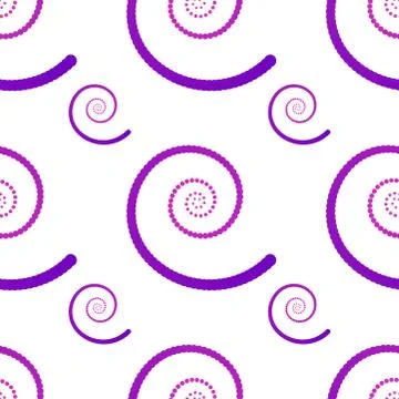 Seamless pattern with spirals . Gradient spirals isolated on white background イラスト素材