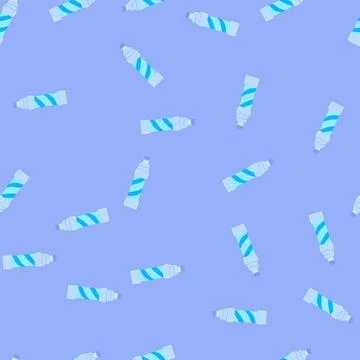 Seamless pattern splash mineral water cartoon vector Stock Illustration
