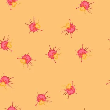Seamless pattern splash paint splatters cartoon vector 스톡 일러스트