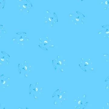 Seamless pattern splash water drops cartoon vector 스톡 일러스트