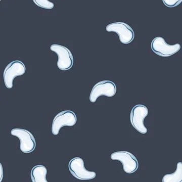 Seamless pattern splash water drops cartoon vector イラスト素材