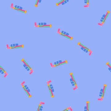 Seamless pattern splash water gun cartoon vector Stock Illustration
