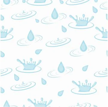 Seamless pattern with splashes and circles Illustrazione stock