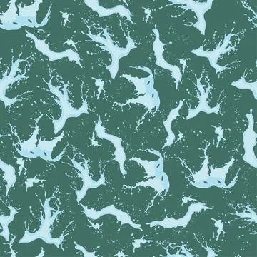 Seamless pattern with splashes and splashes of water Stock Illustration