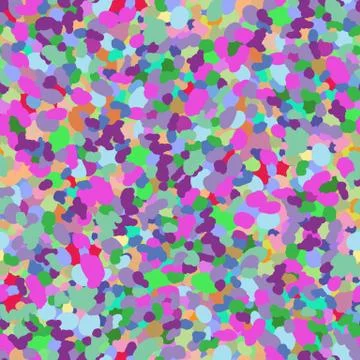 Seamless pattern with splashes of paint. Multicolor spots and blots. Stock Illustration