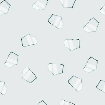 Seamless pattern splinter glass broken shard cartoon vector Stock Illustration