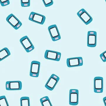 Seamless pattern spo pulse oximeter cartoon vector 스톡 일러스트