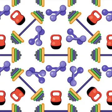 Seamless pattern with sport icons Stock Illustration
