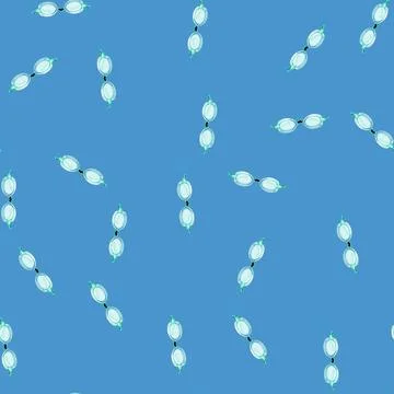 Seamless pattern sport pool goggles cartoon vector 库存插图