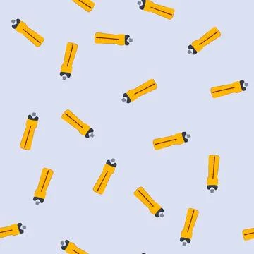 Seamless pattern sport reusable water bottle cartoon vector Stock Illustration
