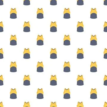 Seamless pattern with sports vests for active lifestyle backgrounds Illustration