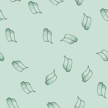 Seamless pattern sports visor cap cartoon vector Stockillustratie