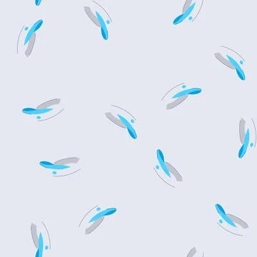 Seamless pattern sports visor cap cartoon vector Stockillustratie