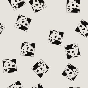 Seamless pattern spot cow skin cartoon vector イラスト素材