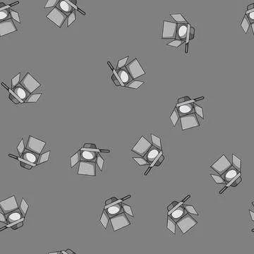 Seamless pattern spot studio light cartoon vector イラスト素材